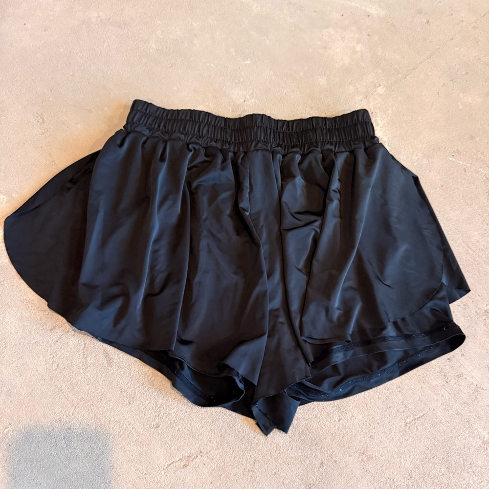 SHEIN Sleek Black Athletic Shorts